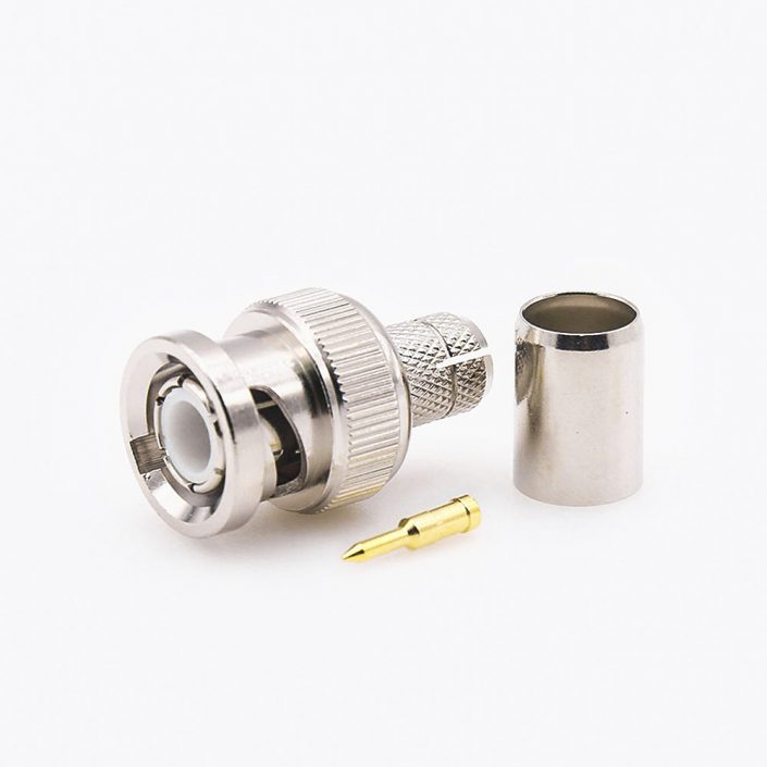 BNC连接器公头SYV-75-5-1直型75Ω接线压接 BNC连接器公头SYV-75-5-1直型75Ω接线压接